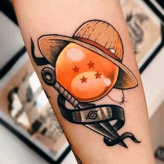 Tatouage One Piece, Dragon Ball et Naruto