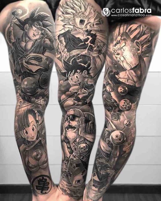 Tatouage Dragon Ball : Modèles, exemples et personnages